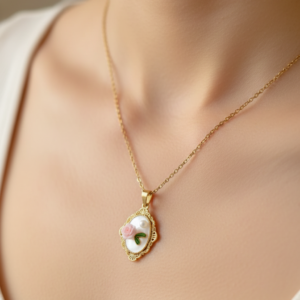 Vintage Rose Pendant