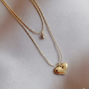 Double Layered Heart Necklace