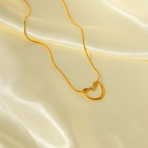 Golden Heart Whisper Necklace